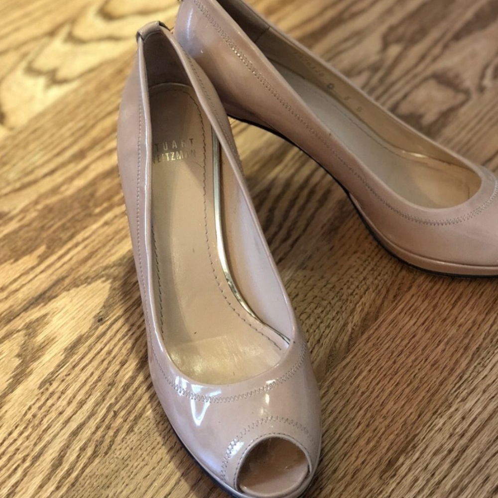 Nude Peep Toe Heels, very good cond , super cute!